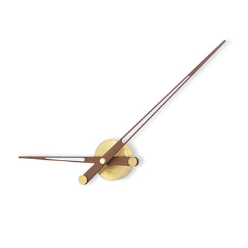 Add elegance to your space with the Nomon Axioma G Walnut 100 AXDGN Clock. This minimalistic wall clock features two sleek metal rods and a stylish clock face.