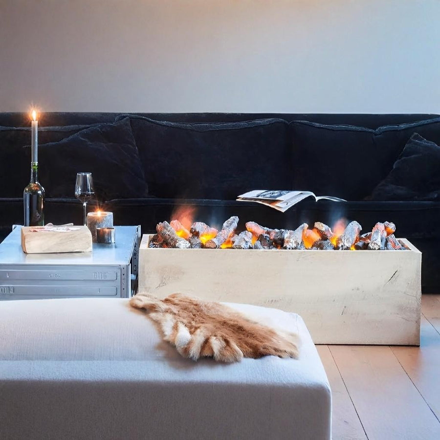 Water Vapour 1000 LED Decorative Logs Kit Deluxe Fireplace | Spacio