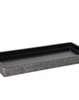 A luxurious Bath Set Sam Black SVPS04 4pc Set tray on a white background by SV Casa.