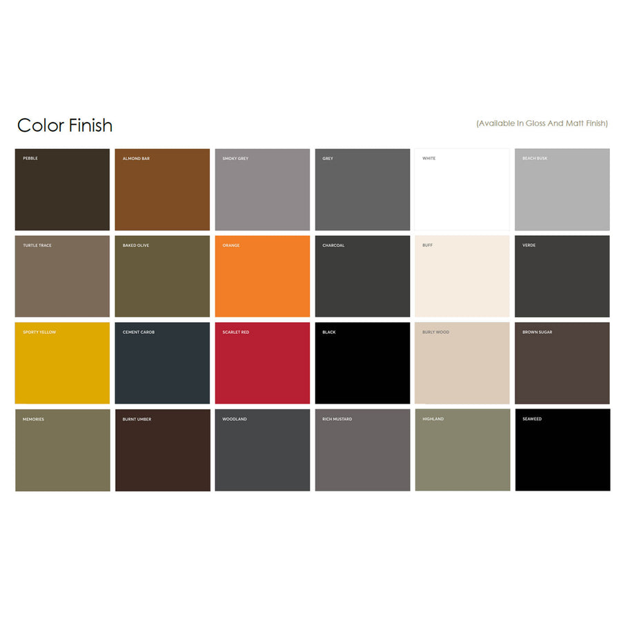 Various Color Finishes for Netag Planters available at Spacio India for luxury home decor collection of Planters & Pots