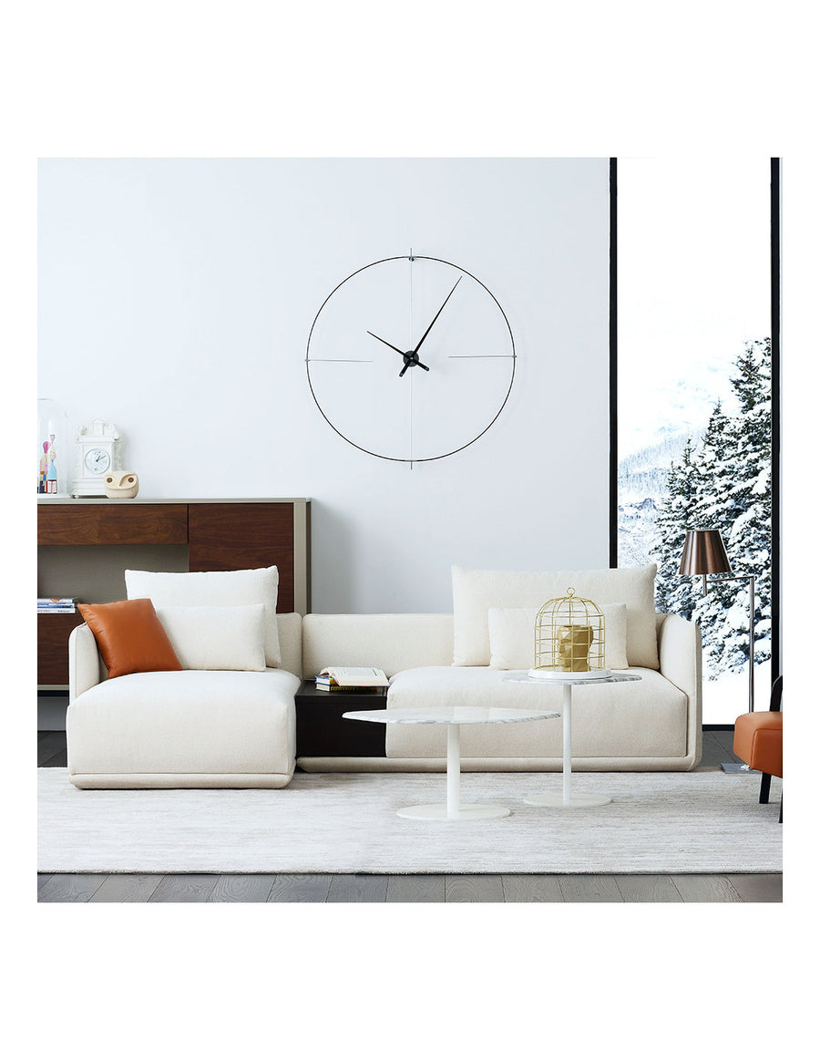 Clock Nomon Bilbao Lacquered Arms & Black Fibre Rings BIL000NN