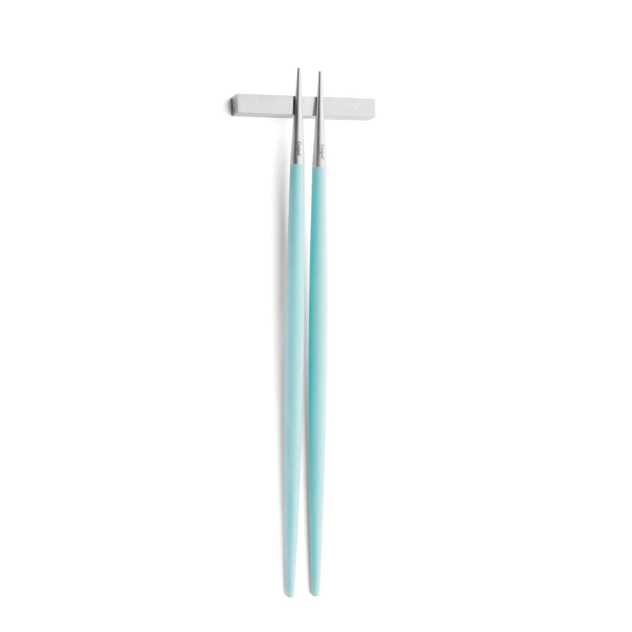 Cutipol Goa red matt stainless steel finish, black resin handles, and minimalist design for a luxurious dining experience -  chopsticks with pillow