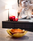 A pair of Mapa bowls from Gardeco styled on a dining table of a luxury apartment in mumbai by celebrity interior stylist navin kanodia of spacio mumbai