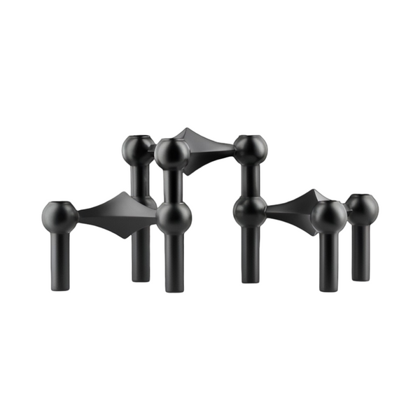 Stoff Nagel Black Candle Holder, view 2