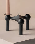 Nagel Candle Holder Black Single