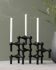 Nagel Candle Holder Black Single