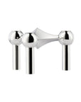 Nagel Candle Holder Black Chrome 3 pack