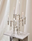 Nagel Candle Holder Black Chrome 3 pack