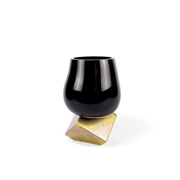 Vanessa Mitrani Cut Cube Black Vase