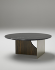 Coleccion Alexandra Coro Small Centre Coffee Table on a grey back ground available at Spacio India for luxury home decor collection of indoor furniture.