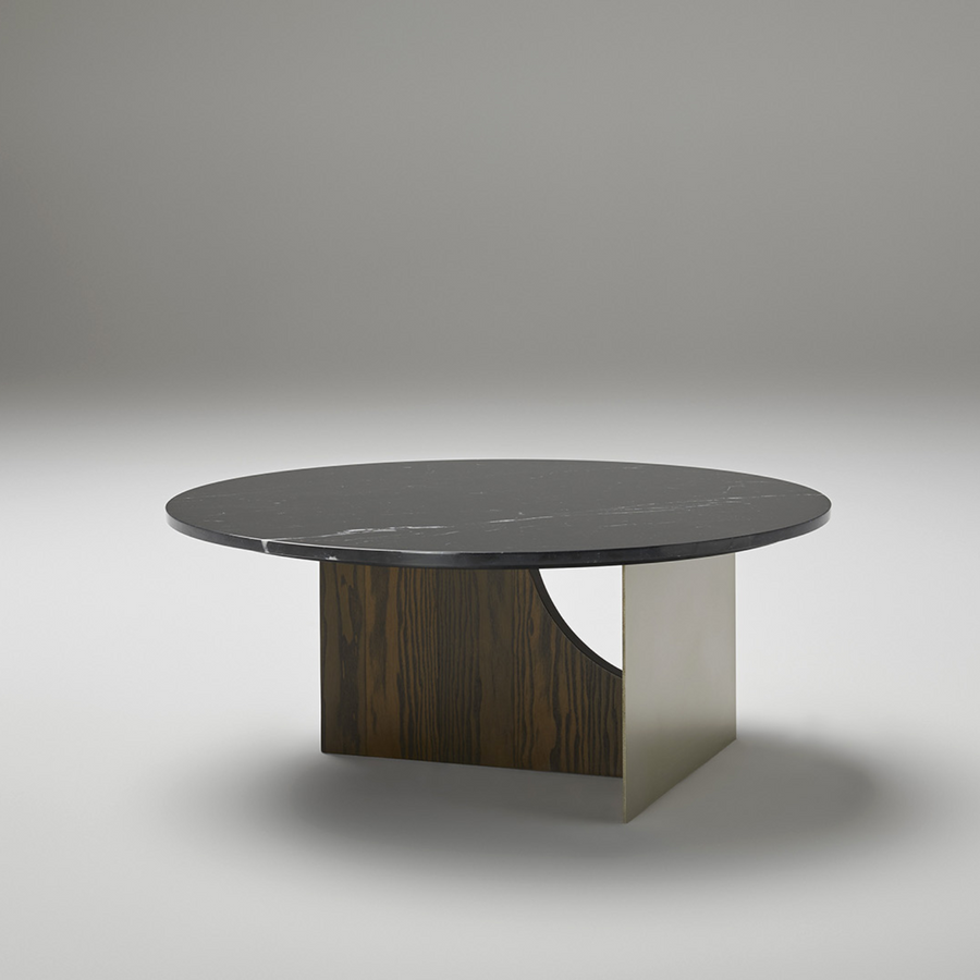 Coleccion Alexandra Coro Small Centre Coffee Table on a grey back ground available at Spacio India for luxury home decor collection of indoor furniture.