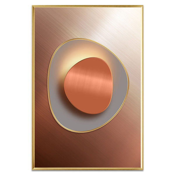 Radiance Elegance in Rose Gold Wall Art