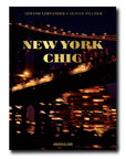 Front cover of Assouline New York Chic coffee table book on on white back ground available at Spacio India for luxury home decor collection of Travel Coffee Table Books.