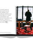 Assouline Louis Vuitton: Virgil Abloh Classic Cartoon Cover coffee table book displaying photo of Virgil Abloh Back facing - photo by Assouline on a white back ground available at Spacio India for luxury home decor accessories collection of Fashion Coffee Table Books.