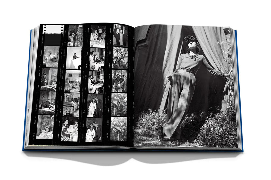 Assouline French Riviera In The 1920s coffee table book displaying photo of Coco Chanel, French fashion designer with vintage photos on a white back ground available at Spacio India for luxury home decor collection of Travel Coffee Table Books.