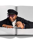 Assouline Montblanc coffee table book displaying picture of Spike Lee American film director on a white back ground available at Spacio India for luxury home decor accessories collection of Fashion Coffee Table Books.