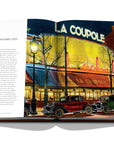 Assouline Paris in the 1920s with Kiki De Montparnasse Coffee Table Book displaying photo of La Coupole Restaurant from Paris on a white back ground available at Spacio India for luxury home decor accessories collection of Travel Coffee Table Books.