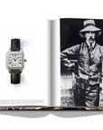 Assouline Coffee Table Book The Impossible Collection of Watches photo of Herbelin Luna Quartz Gold Silver Dial wristwatch on a white back ground available at Spacio India for luxury home decor accessories collection of Ultimate Coffee Table Books.