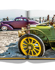 Assouline The Race of Gentlemen coffee table book displaying one of the photo of the celebration of American hot rod culture on a white back ground available at Spacio India for luxury home decor accessories collection of Sports Coffee Table Books.