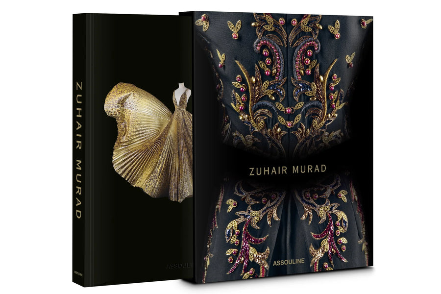 Assouline Zuhair Murad coffee table book with cover on white back ground available at Spacio India for luxury home decor accessories collection of Fashion Coffee Table Books.