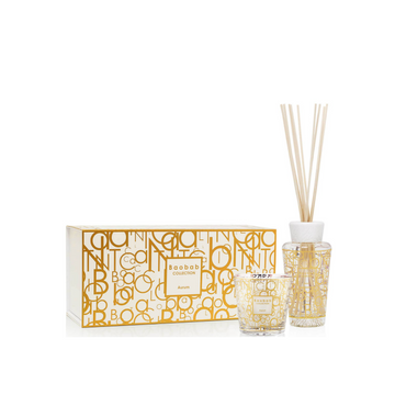 Baobab My First Baobab Aurum Gift Set on a white back ground available at Spacio India for luxury home decor collection of Gift Sets of Candles & Fragrance.