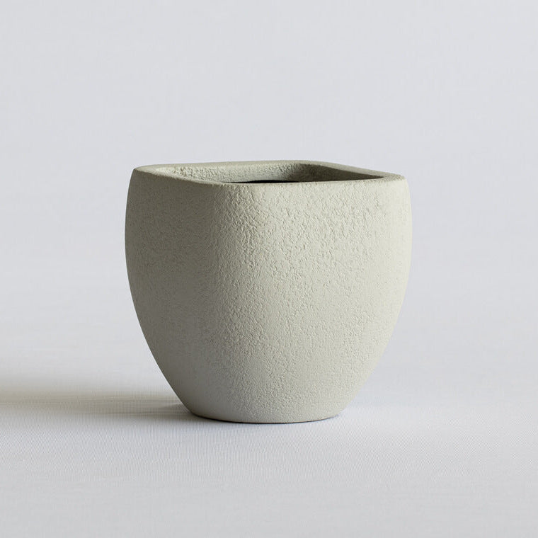 Textured FRP tabletop planter on a light gray background