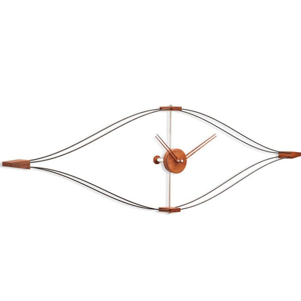 A Nomon Clock Look LON000NN made of metal and wood.