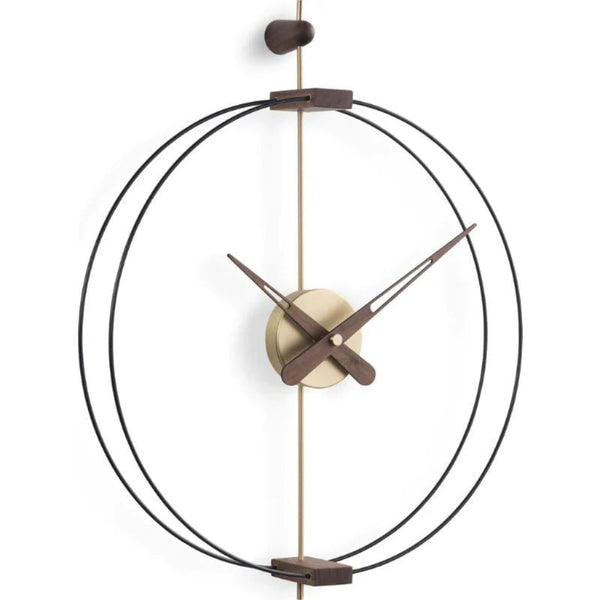 The Clock Nomon Micro Barcelona G MCBARG is a sleek and stylish timepiece, featuring a circular shape and a black frame. This stunning clock showcases the impeccable craftsmanship of the Spanish design brand Nomon.