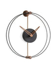 Clock Nomon Nano Black Walnut Wall NANONN