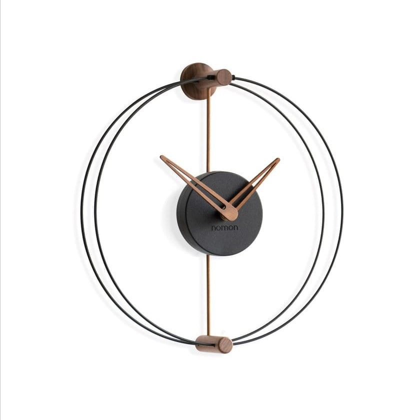 Clock Nomon Nano Black Walnut Wall NANONN