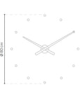 Clock Nomon OJ Black 80cm N010