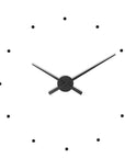 A Nomon Clock Nomon OJ Black 80cm N010 wall clock on a white background.