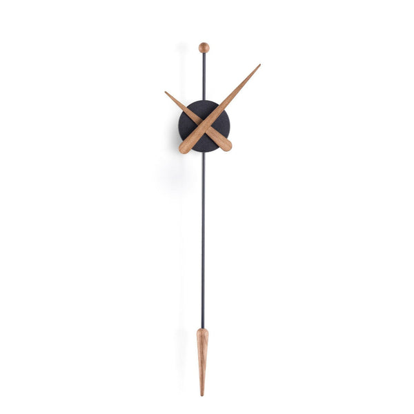 Punta Black Oak Wall Clock