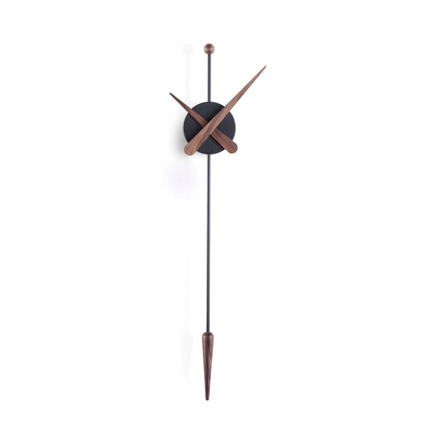 Punta Black Walnut Wall Clock