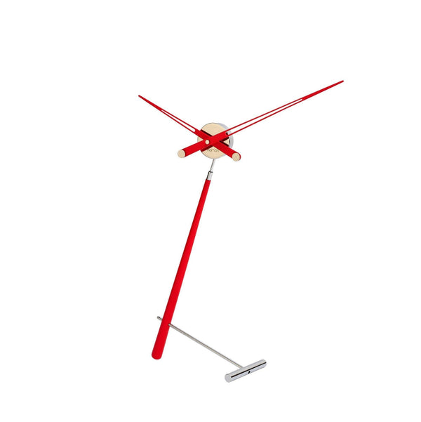 Puntero Table Laquered Red Wall Clock
