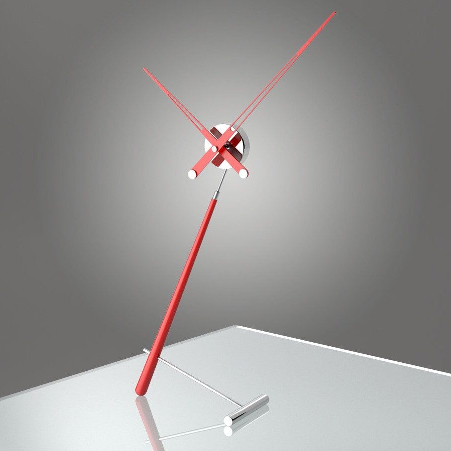 Clock Nomon Puntero Table Laquered Red PUL000R