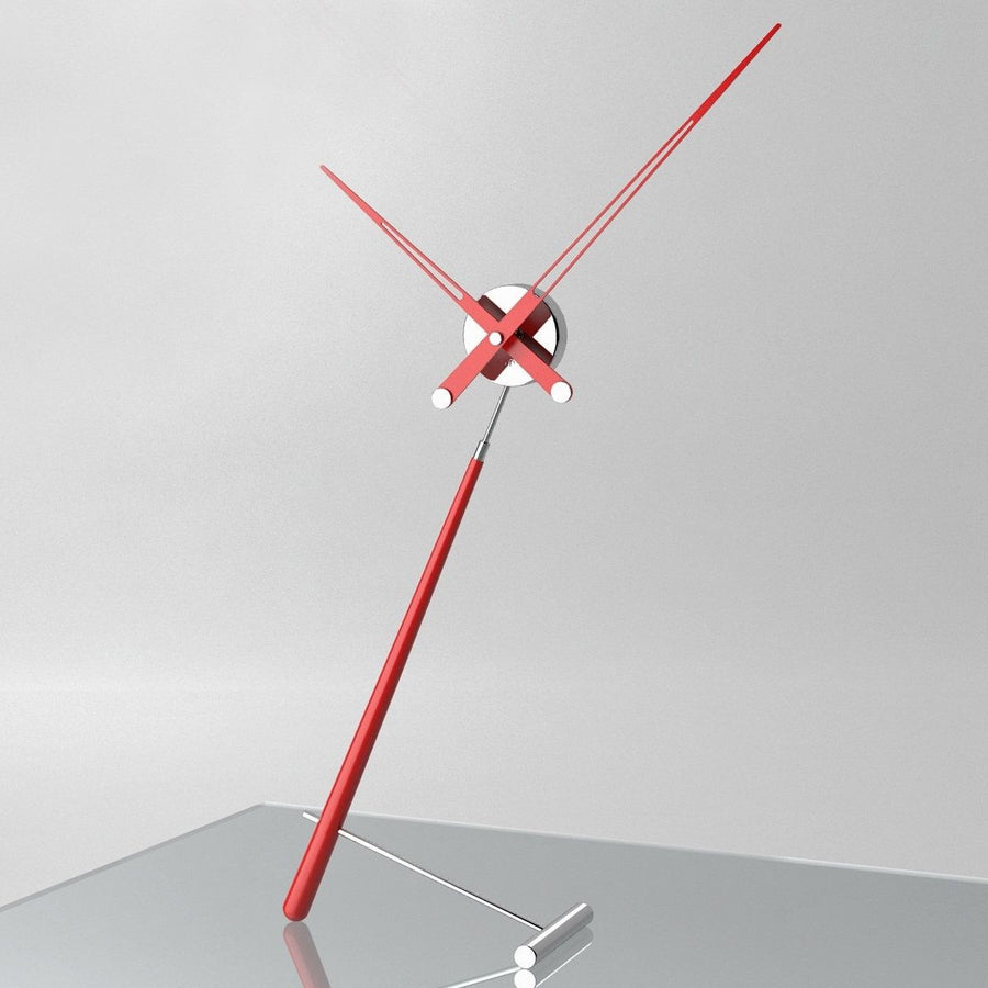 Clock Nomon Puntero Table Laquered Red PUL000R