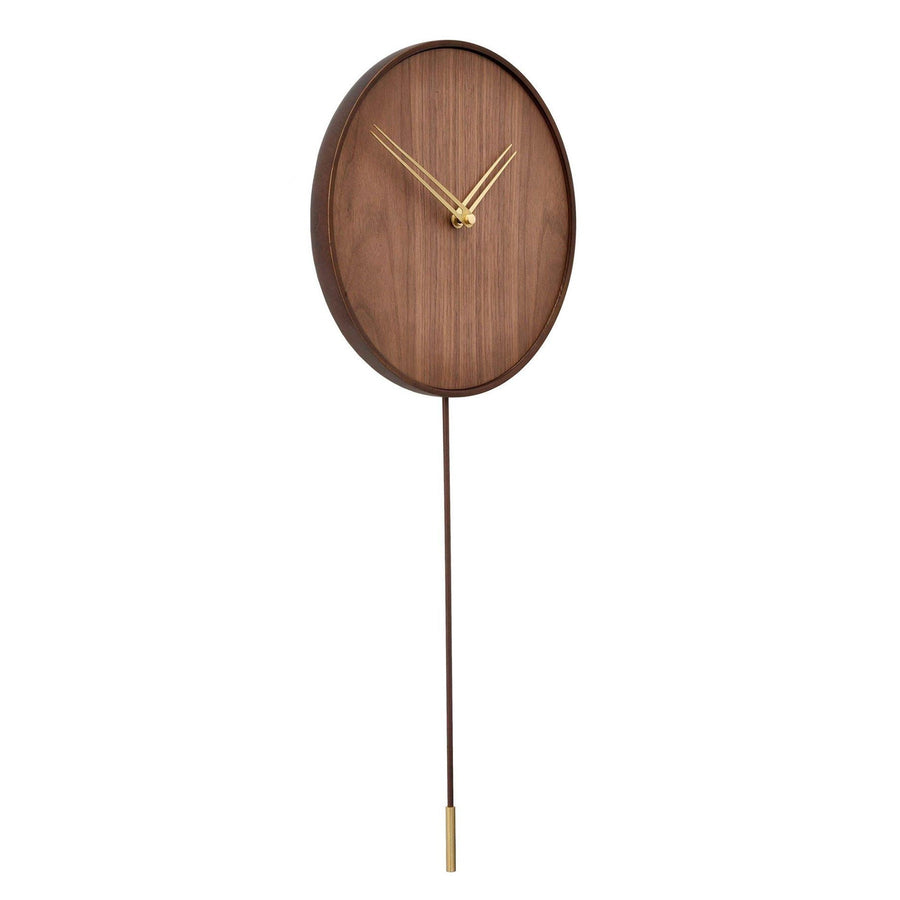 Clock Nomon Swing Gold Walnut SWID