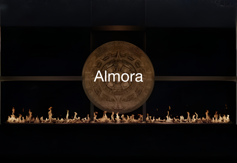 Luxury indoor and outdoor fireplaces in Almora by Spacio including water vapour, LED, bioethanol and gas fireplaces