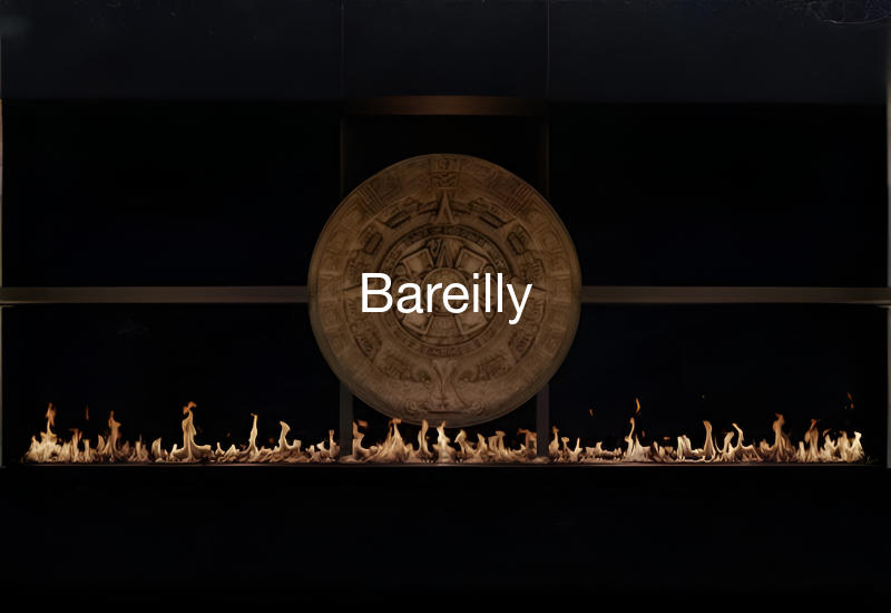 Luxury indoor and outdoor fireplaces in Bareilly by Spacio including water vapour, LED, bioethanol and gas fireplaces
