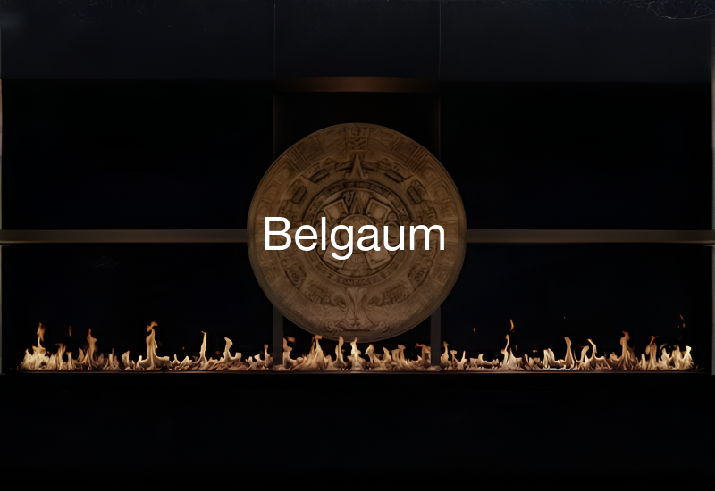 Luxury indoor and outdoor fireplaces in Belgaum by Spacio including water vapour, LED, bioethanol and gas fireplaces