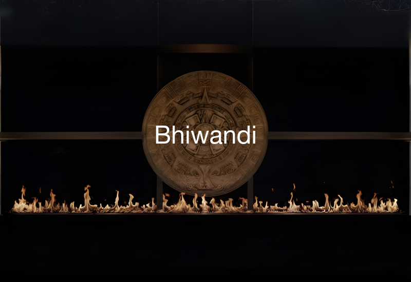 Luxury indoor and outdoor fireplaces in Bhiwandi by Spacio including water vapour, LED, bioethanol and gas fireplaces