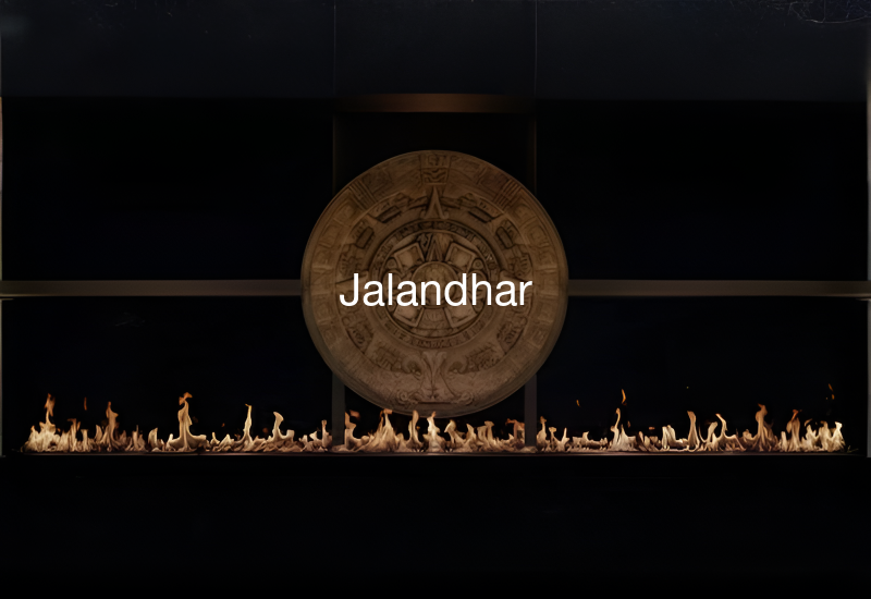 Luxury indoor and outdoor fireplaces in Jalandhar by Spacio including water vapour, LED, bioethanol and gas fireplaces