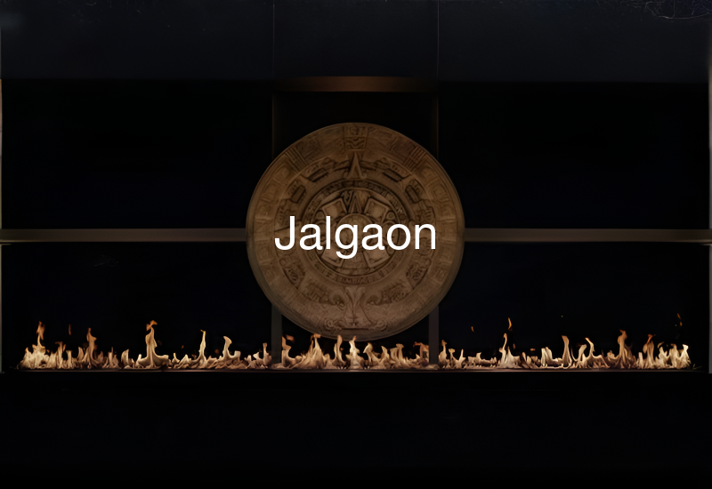 Luxury indoor and outdoor fireplaces in Jalgaon by Spacio including water vapour, LED, bioethanol and gas fireplaces