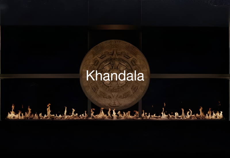 Luxury indoor and outdoor fireplaces in Khandala by Spacio including water vapour, LED, bioethanol and gas fireplaces