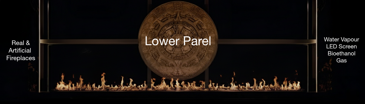 Luxury indoor and outdoor fireplaces in Lower Parel by Spacio including water vapour, LED, bioethanol and gas fireplaces
