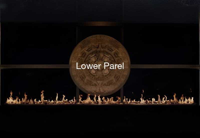 Luxury indoor and outdoor fireplaces in Lower Parel by Spacio including water vapour, LED, bioethanol and gas fireplaces