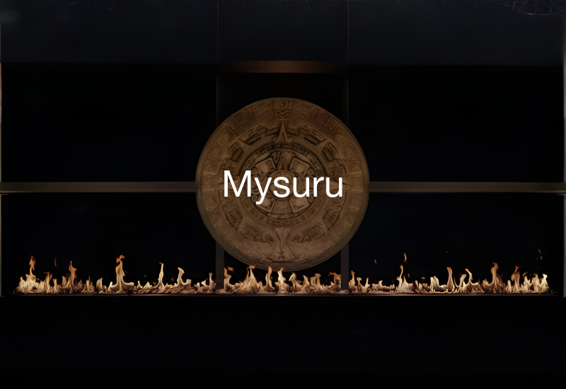 Luxury indoor and outdoor fireplaces in Mysuru by Spacio including water vapour, LED, bioethanol and gas fireplaces