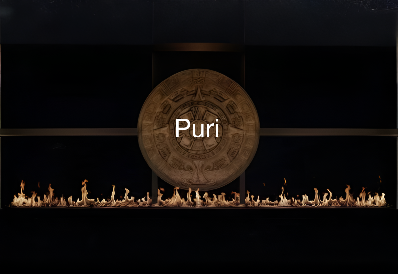 Luxury indoor and outdoor fireplaces in Puri by Spacio including water vapour, LED, bioethanol and gas fireplaces