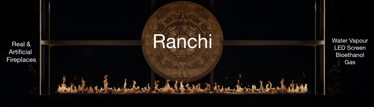 Luxury indoor and outdoor fireplaces in Ranchi by Spacio including water vapour, LED, bioethanol and gas fireplaces
